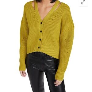 Proenza Schouler Chartreuse Cardigan in excellent condition